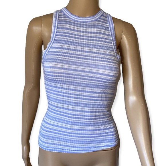 KOOKAI | Periwinkle stripe rib tank - Picture 2 of 8